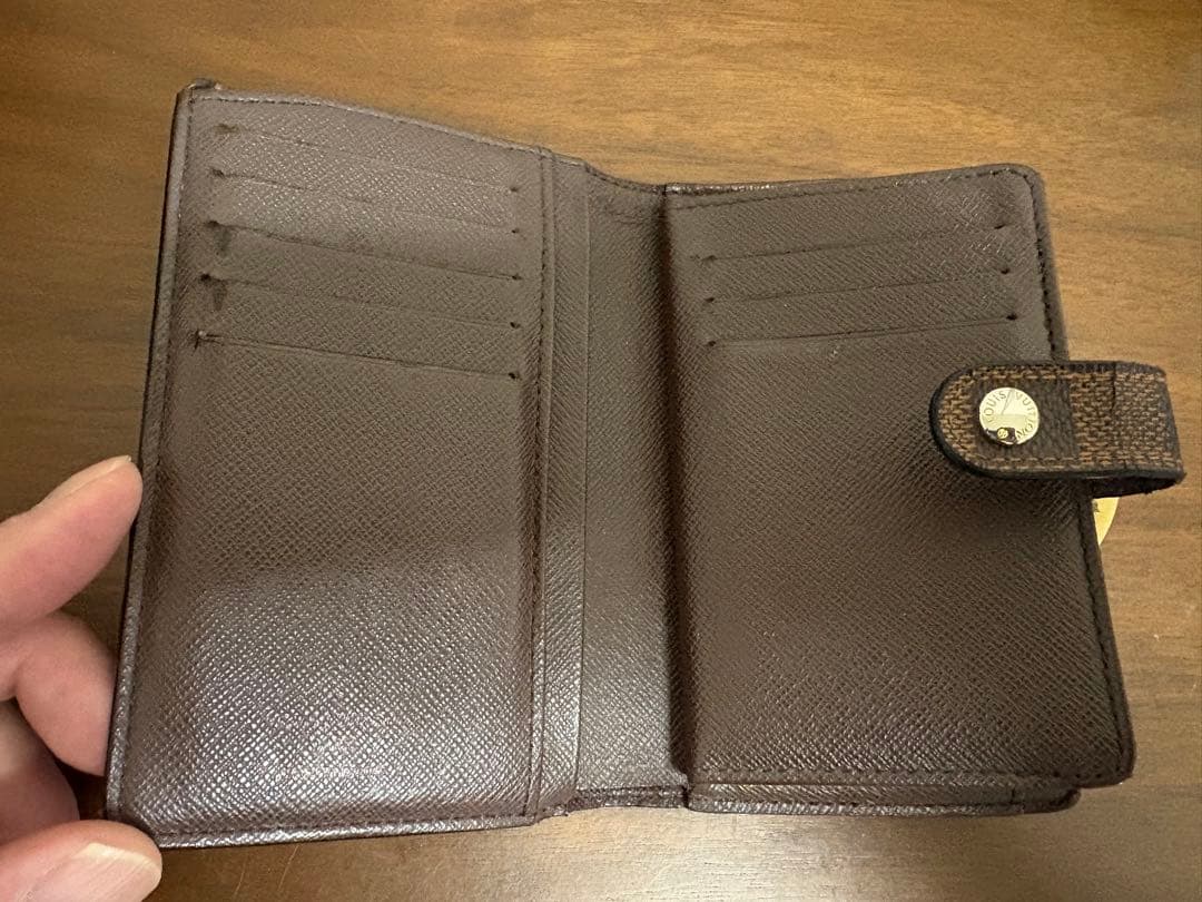 ま*ち様 ルイ ヴィトン　ヴィエノワ ダミエ エベヌ 二つ折り財布 ブラウン が