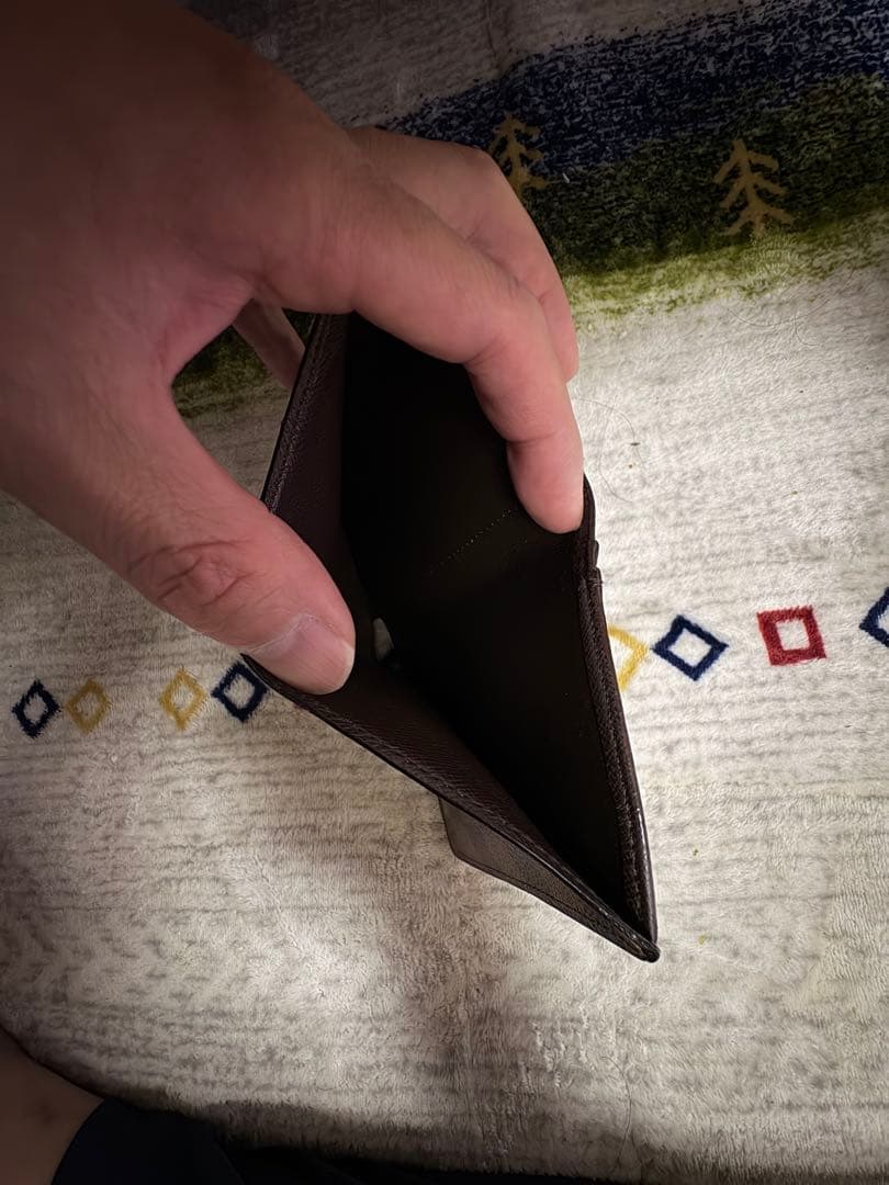 ま*ち様 ルイ ヴィトン　ヴィエノワ ダミエ エベヌ 二つ折り財布 ブラウン が