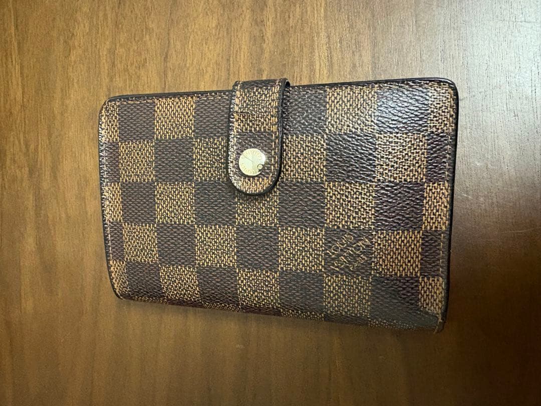ま*ち様 ルイ ヴィトン　ヴィエノワ ダミエ エベヌ 二つ折り財布 ブラウン が