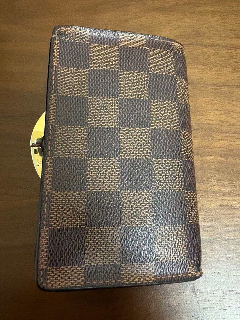 ま*ち様 ルイ ヴィトン　ヴィエノワ ダミエ エベヌ 二つ折り財布 ブラウン が