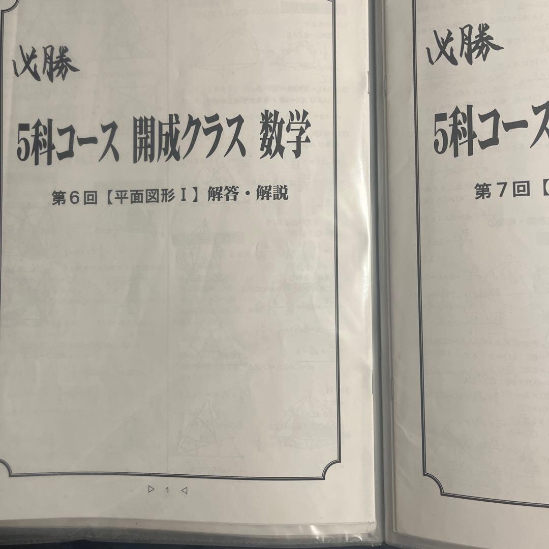早稲アカ 開成クラス用 数学必勝テキスト