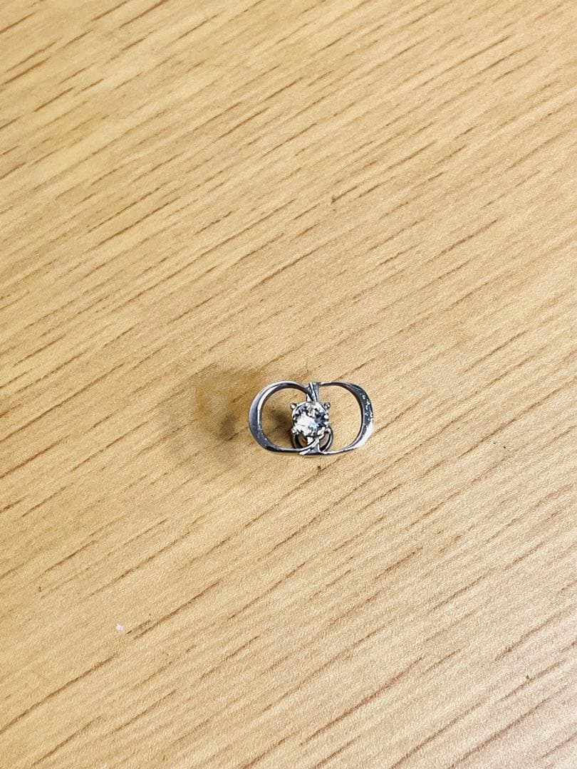 【正規品】DIORピアス シルバー925 フープ型ピアス 片耳用