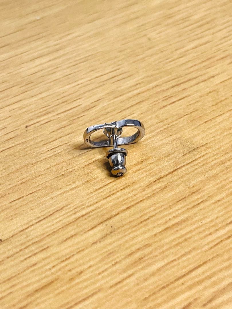 【正規品】DIORピアス シルバー925 フープ型ピアス 片耳用