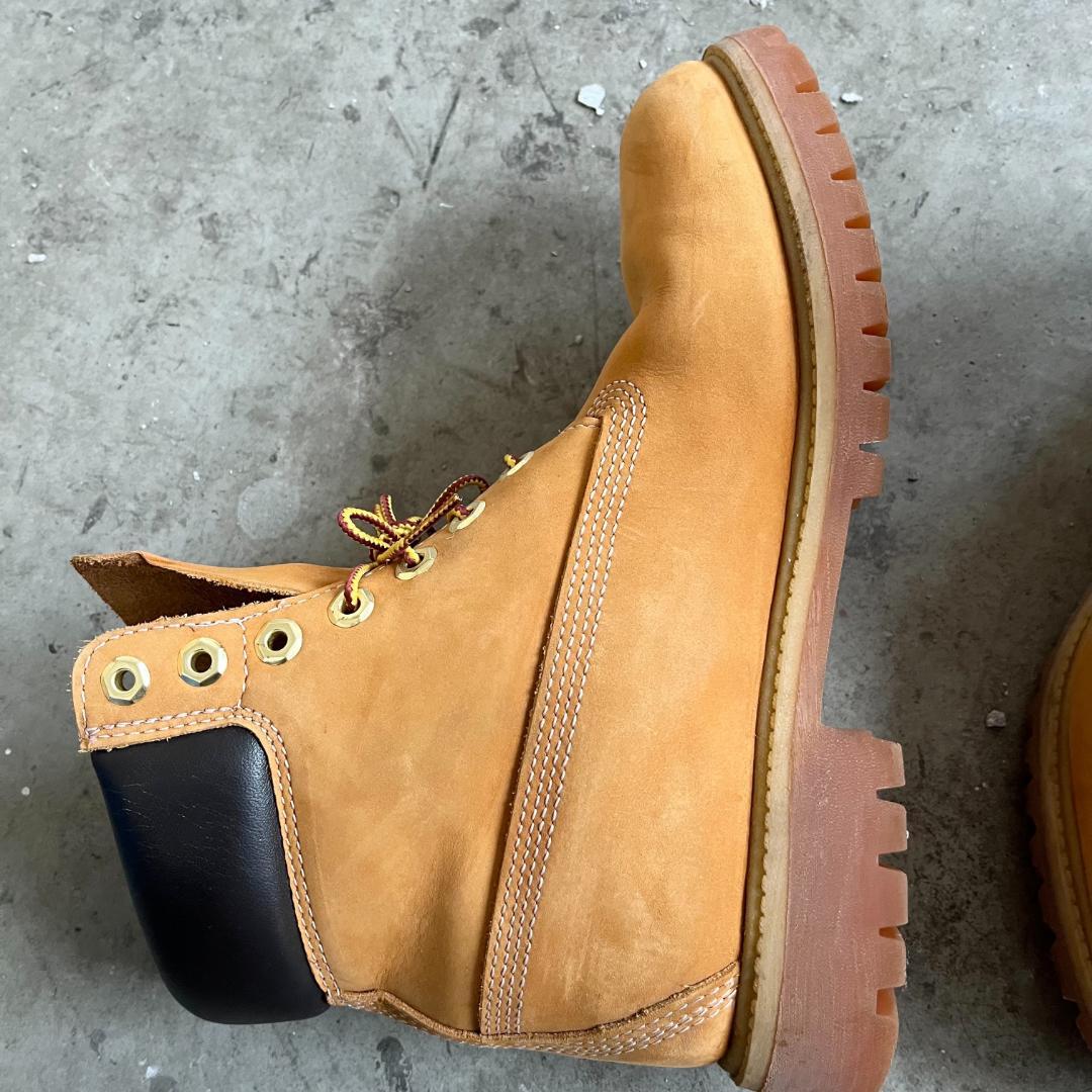 Timberland 6インチ プレミアムブーツ イエロー 7 1/2Wサイズ