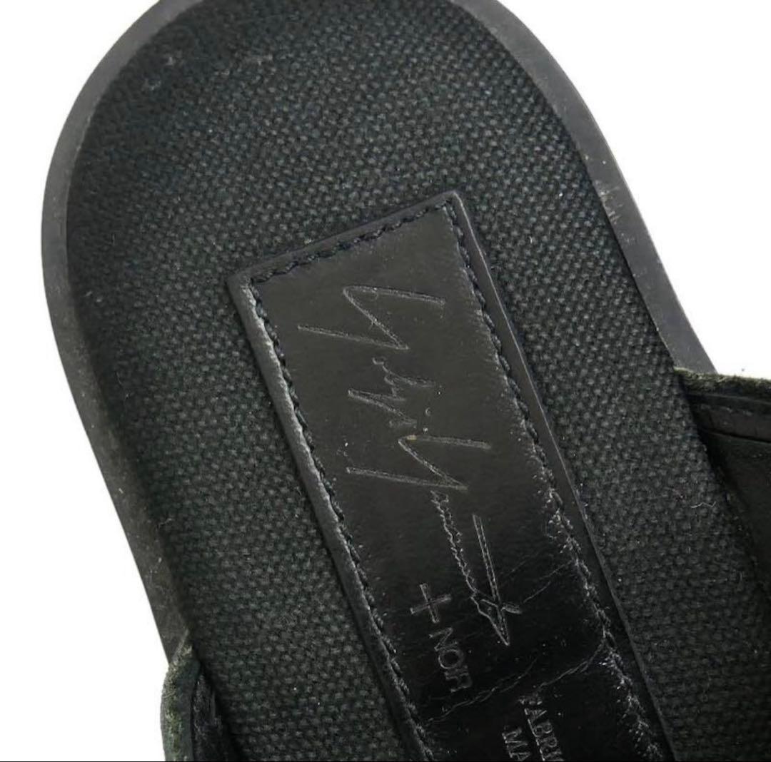 Yohji Yamamoto + NOIR 2019ssレザー 厚底 サボ