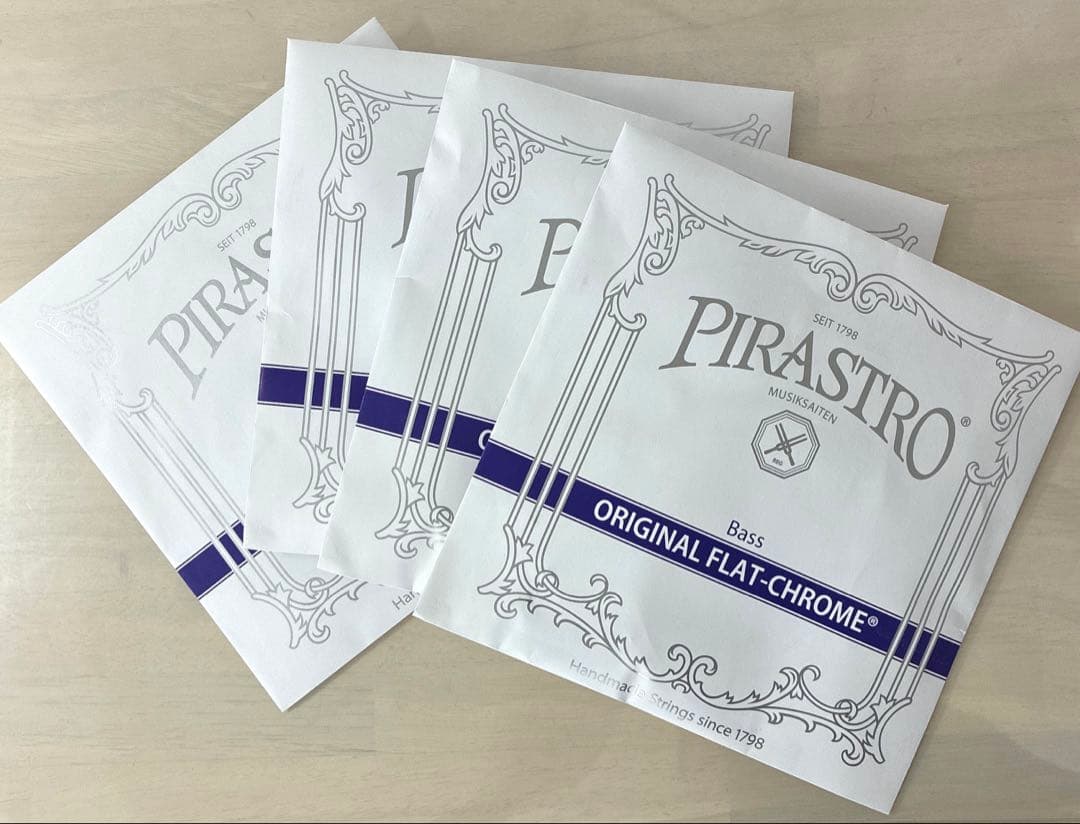 コントラバス弦（ソロ）オリジナルフラットクローム