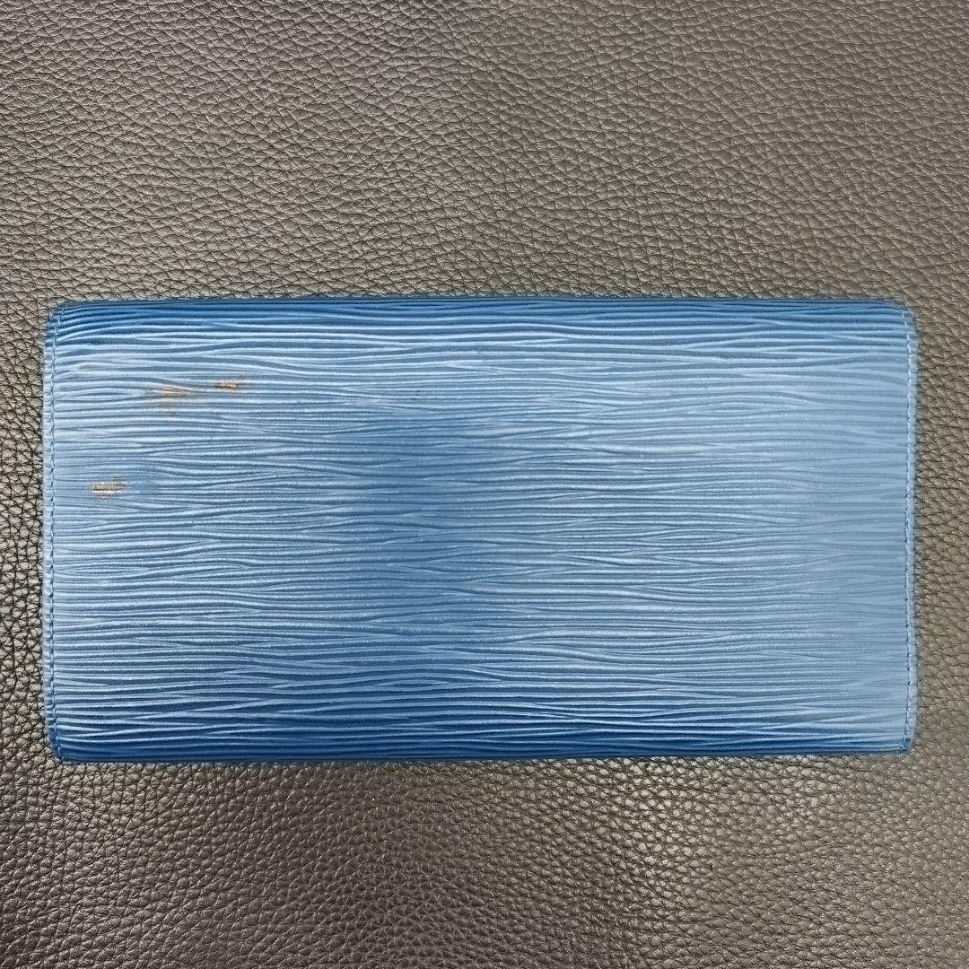 (B0121112)VUITTON エピ 長財布 ブルー CA0999
