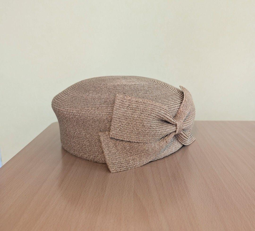 リオネ レディース トーク帽 　ナチュラルカラー