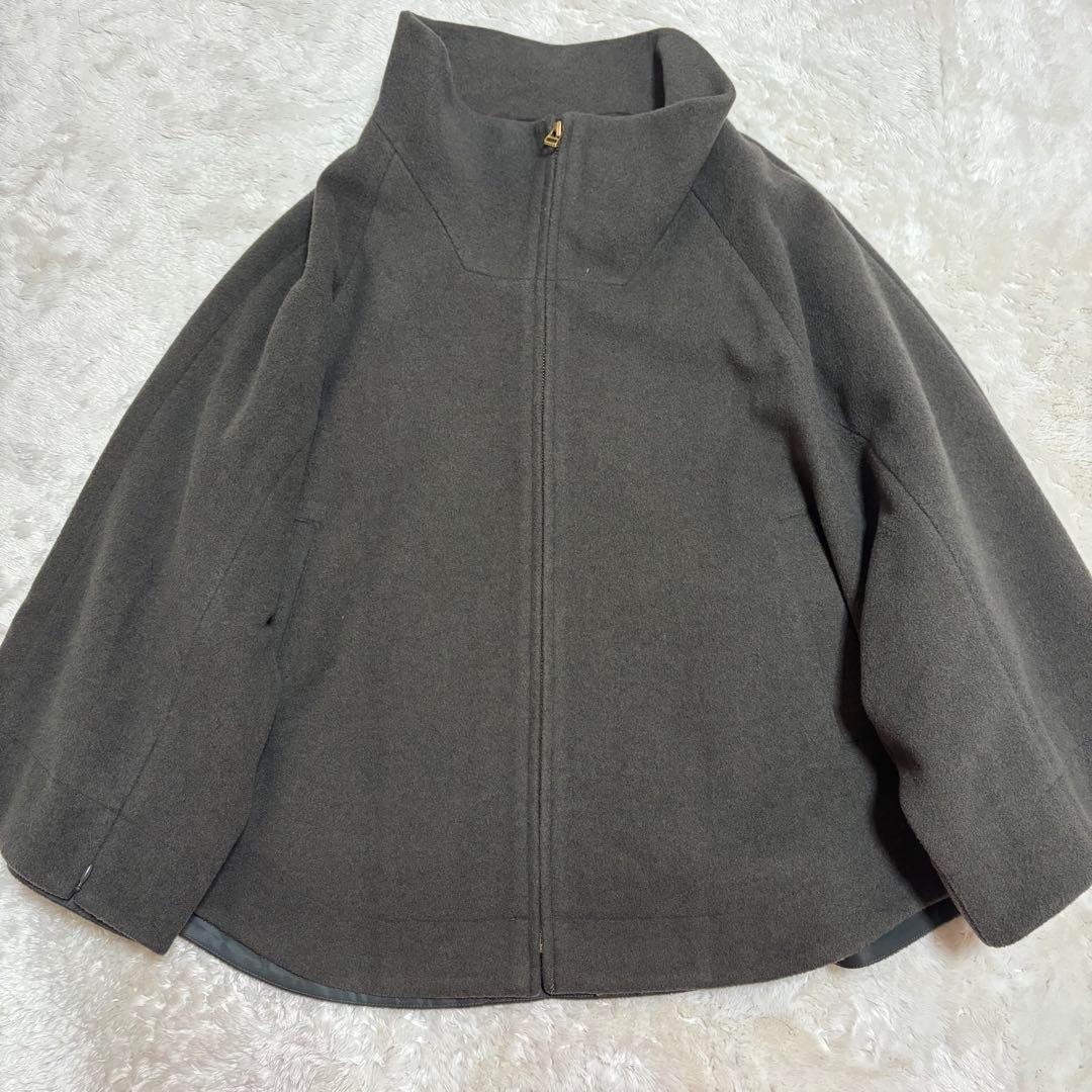 【美品】定価4.7万 ミッシェルクラン ニードルリバーポンチョコート　38