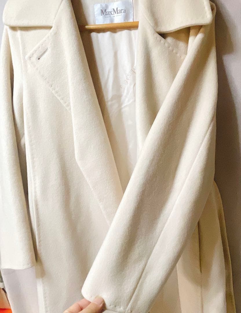 MaxMara マックスマーラ　ウール　カシミヤコート　ベージュ