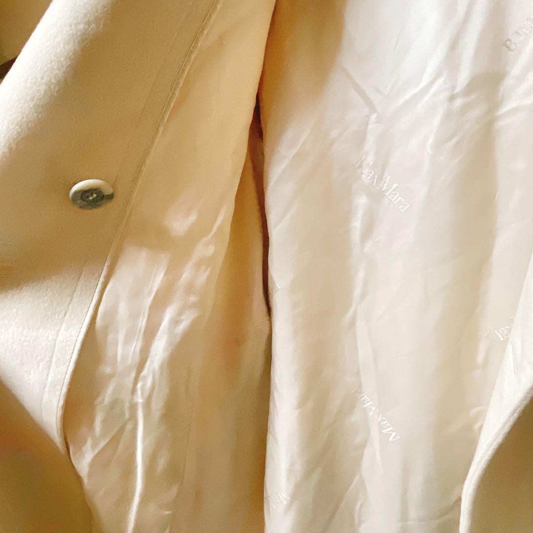 MaxMara マックスマーラ　ウール　カシミヤコート　ベージュ