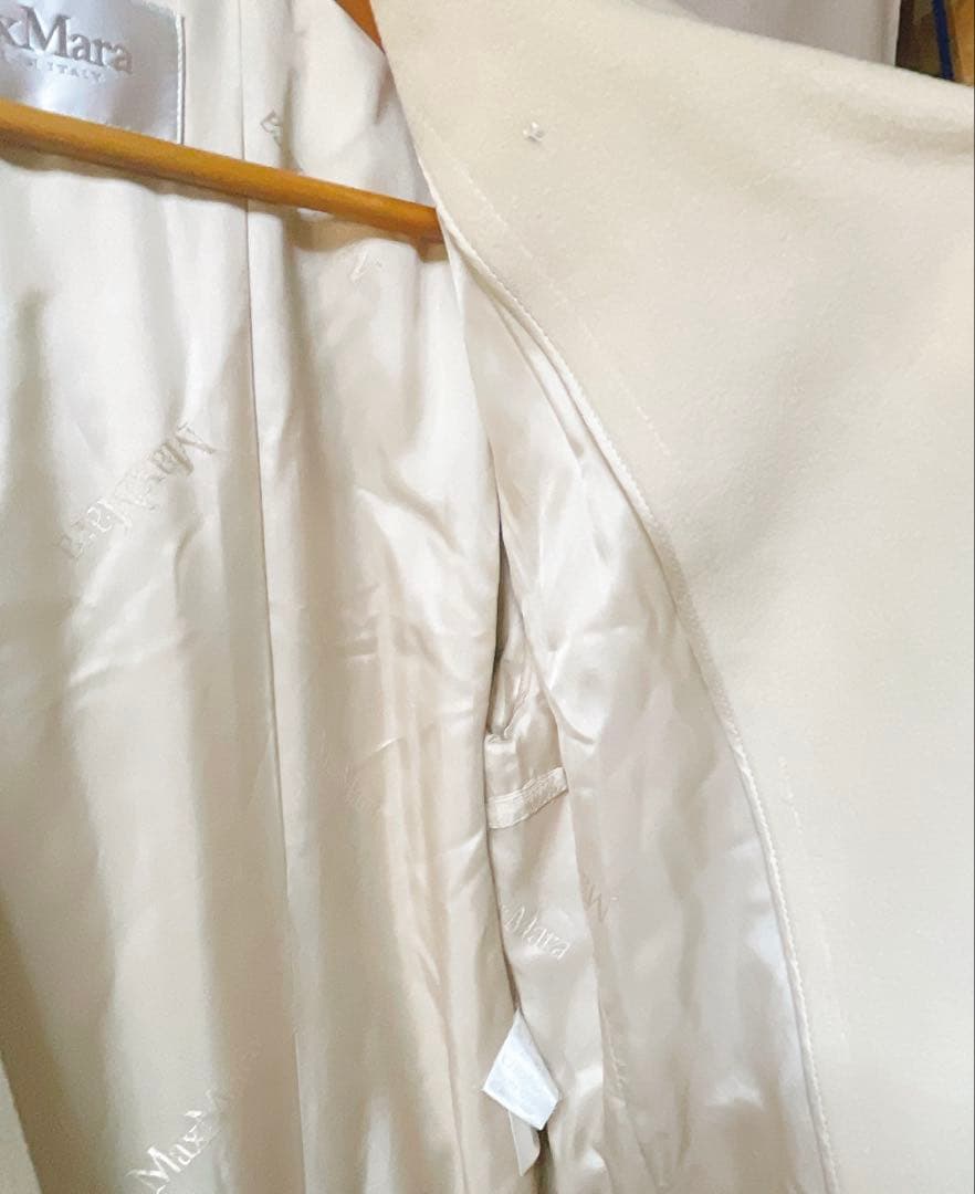 MaxMara マックスマーラ　ウール　カシミヤコート　ベージュ