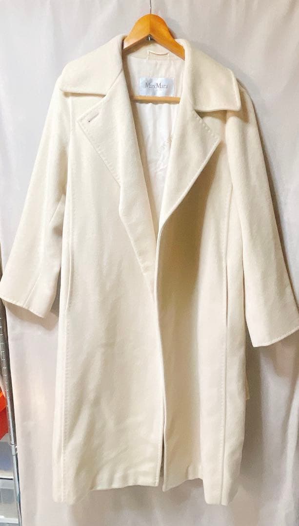 MaxMara マックスマーラ　ウール　カシミヤコート　ベージュ