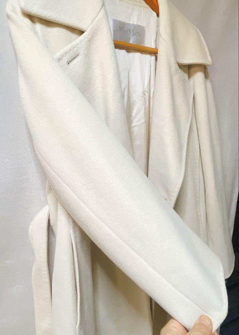 MaxMara マックスマーラ　ウール　カシミヤコート　ベージュ