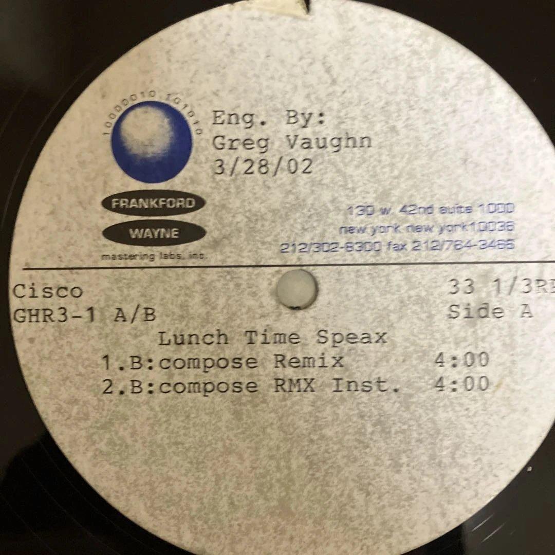 ま*つ様 Lunch Time Speax レア　アセテート盤 3枚SET