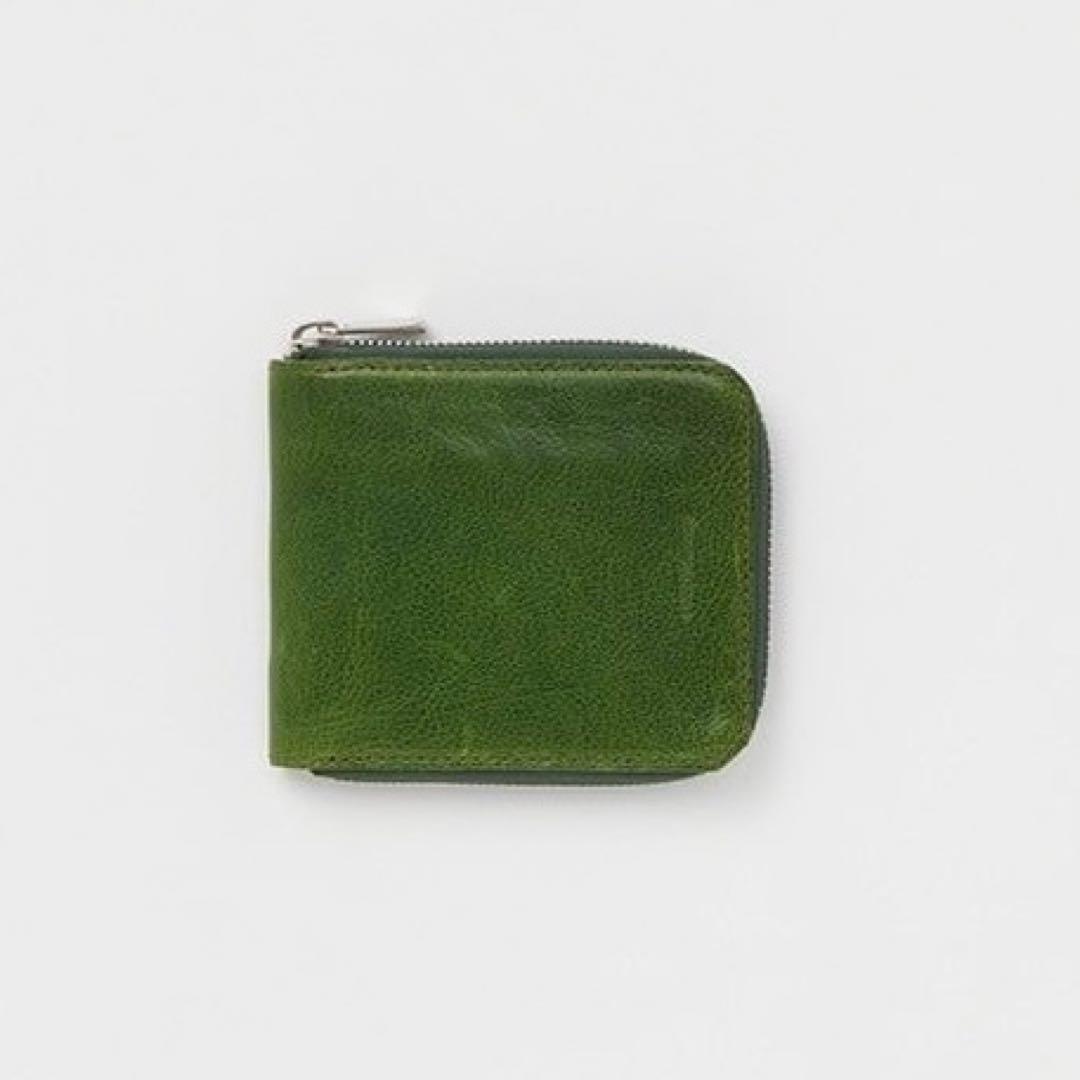 Hender Scheme horizontal zip purse グリーン
