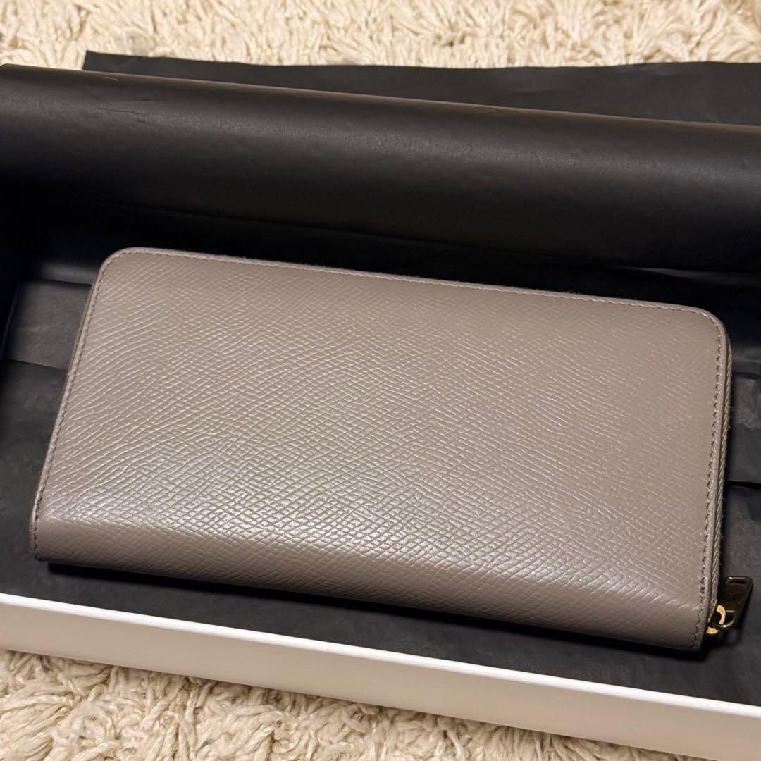 セリーヌ　長財布　人気カラーペブル　セリーヌ銀座シックス店購入 グレージュ