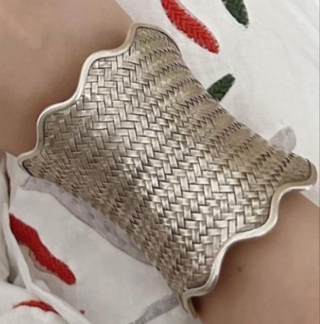 【美品】カレンシルバー｜カレン族｜バングル｜アミ｜男女兼用