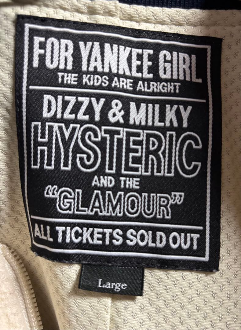 ヒステリックグラマー ボア ブルゾン ビックガールズワッペン