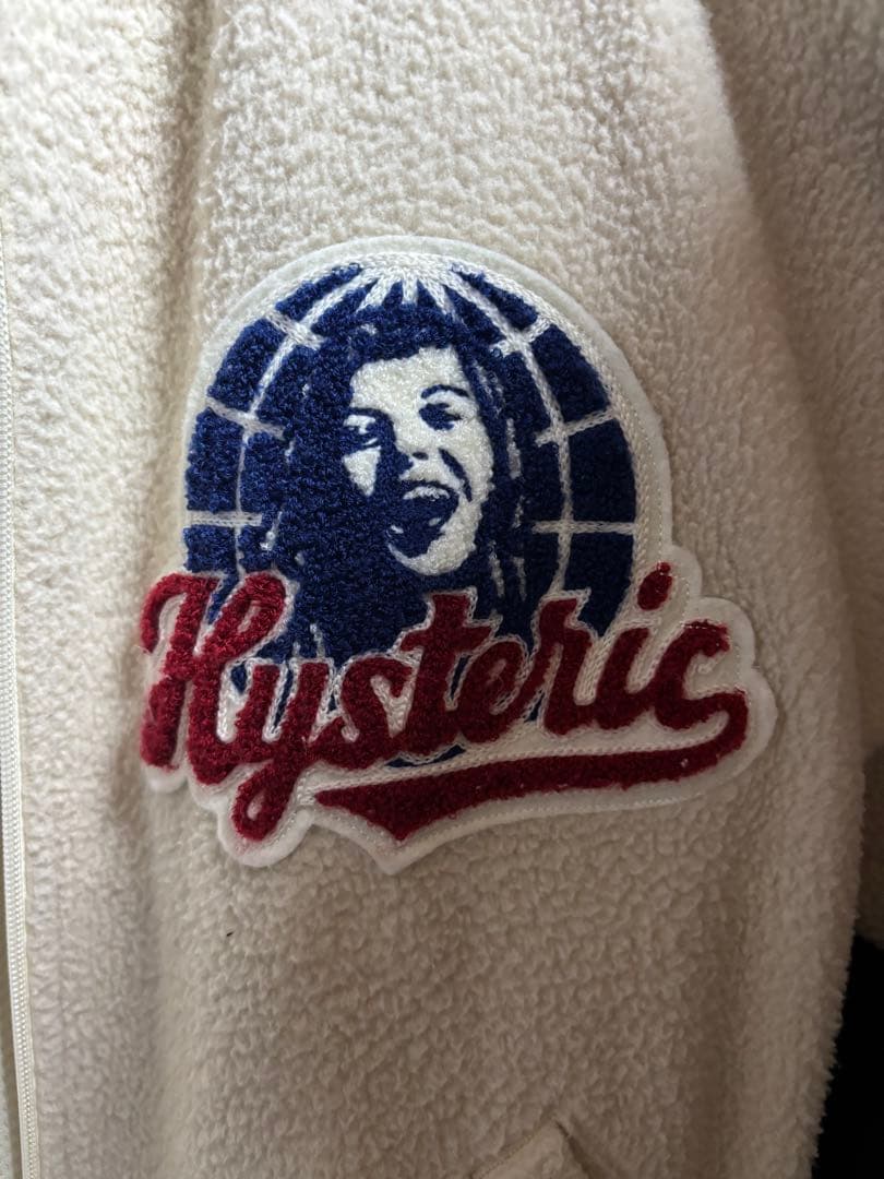 ヒステリックグラマー ボア ブルゾン ビックガールズワッペン