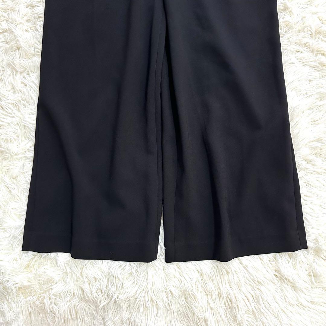 極美品 セオリー オールインワン ジャンプスーツ 黒 ワイドパンツ ワンピース