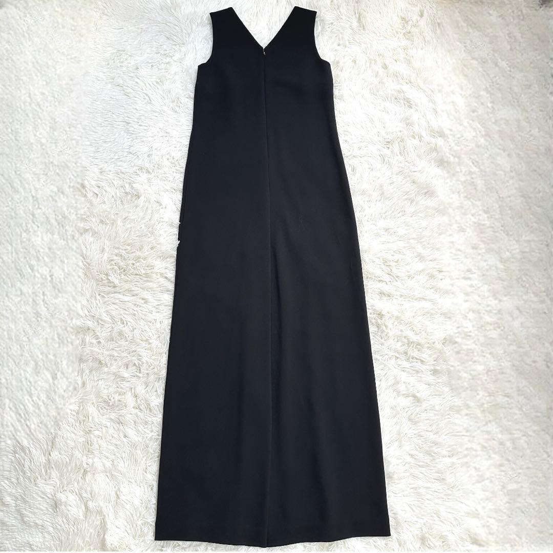 極美品 セオリー オールインワン ジャンプスーツ 黒 ワイドパンツ ワンピース