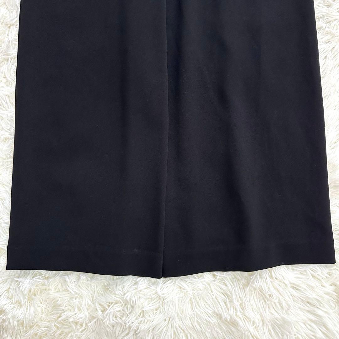 極美品 セオリー オールインワン ジャンプスーツ 黒 ワイドパンツ ワンピース