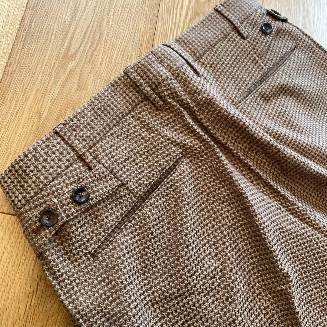 PT01 PREPPY FIT ジャガードパンツ ブラウン 48 L 新品未使用