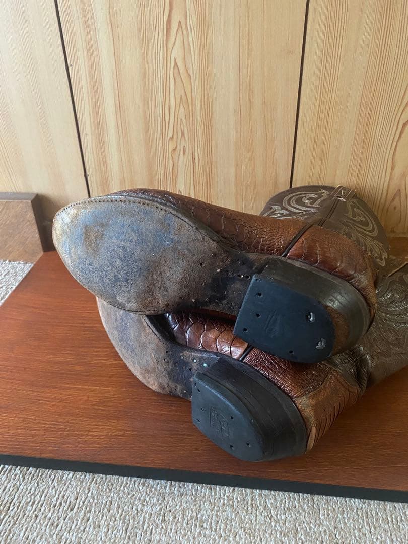 本日限定8,200円トニーラマ　オーストリッチレッグ　ウエスタンブーツ11D