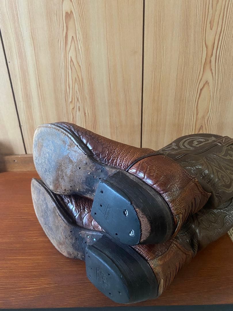 本日限定8,200円トニーラマ　オーストリッチレッグ　ウエスタンブーツ11D
