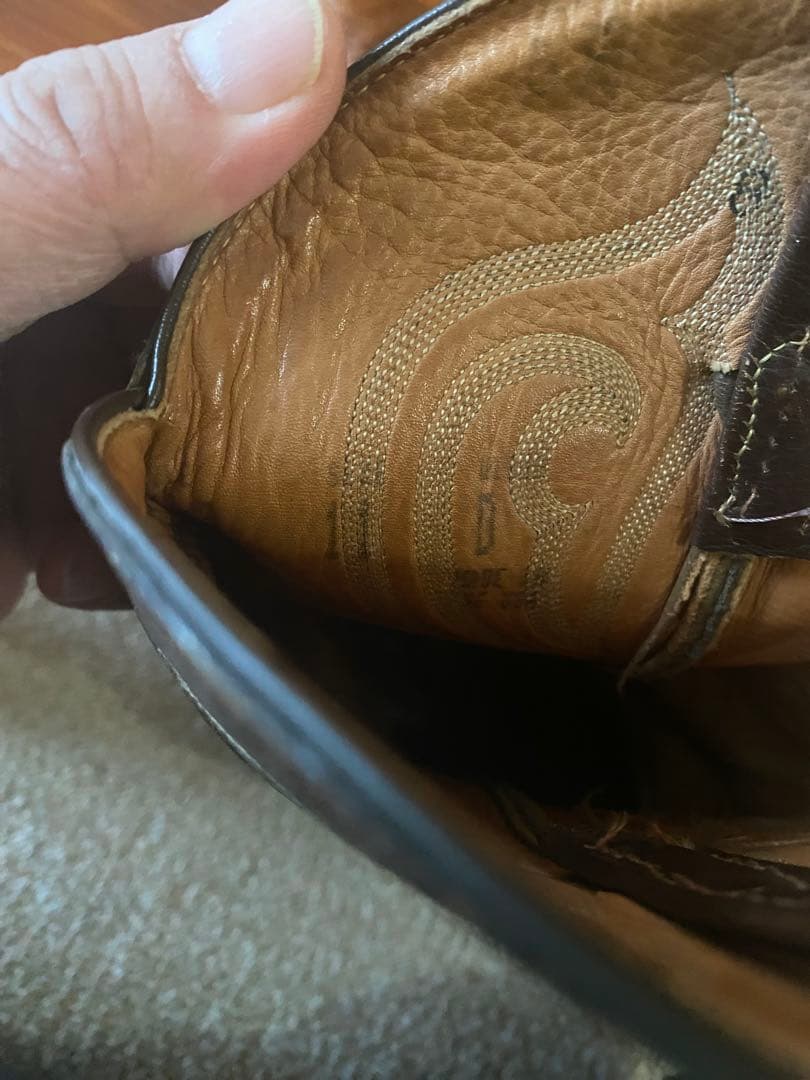 本日限定8,200円トニーラマ　オーストリッチレッグ　ウエスタンブーツ11D