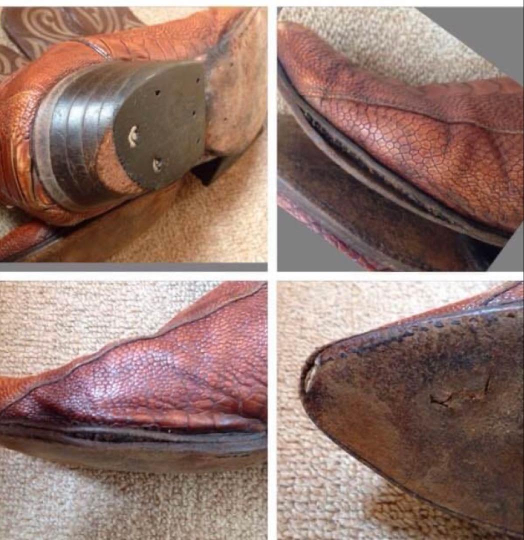 本日限定8,200円トニーラマ　オーストリッチレッグ　ウエスタンブーツ11D