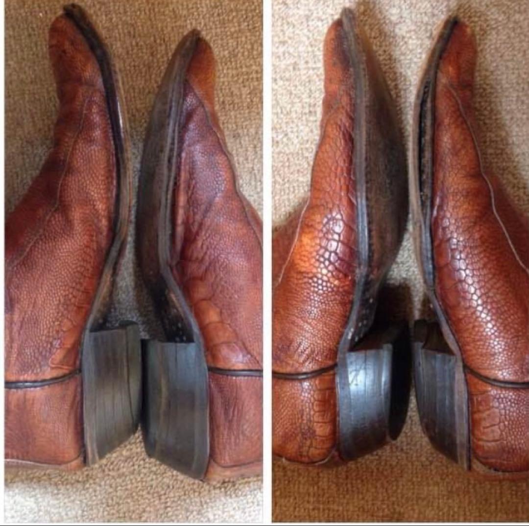 本日限定8,200円トニーラマ　オーストリッチレッグ　ウエスタンブーツ11D