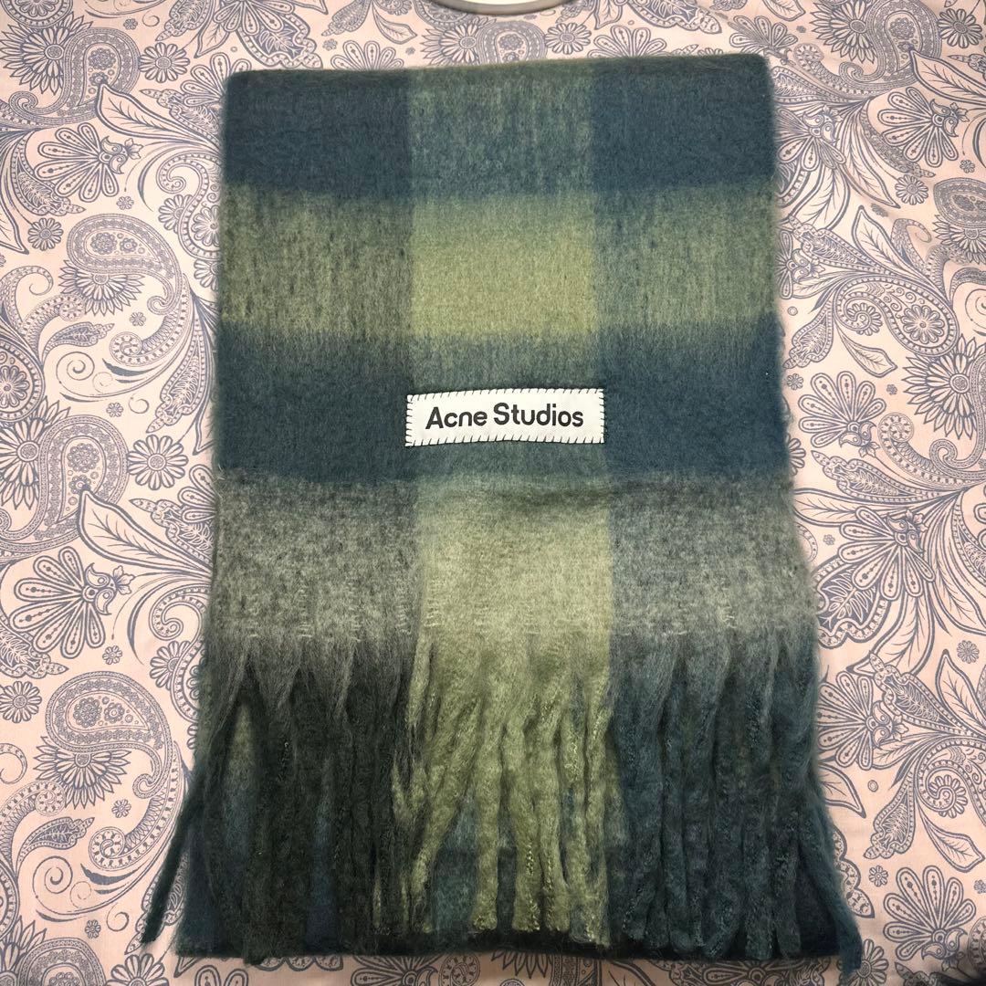 ACNE STUDIOS 新品未使用 モヘアチェック柄スカーフ　マフラー