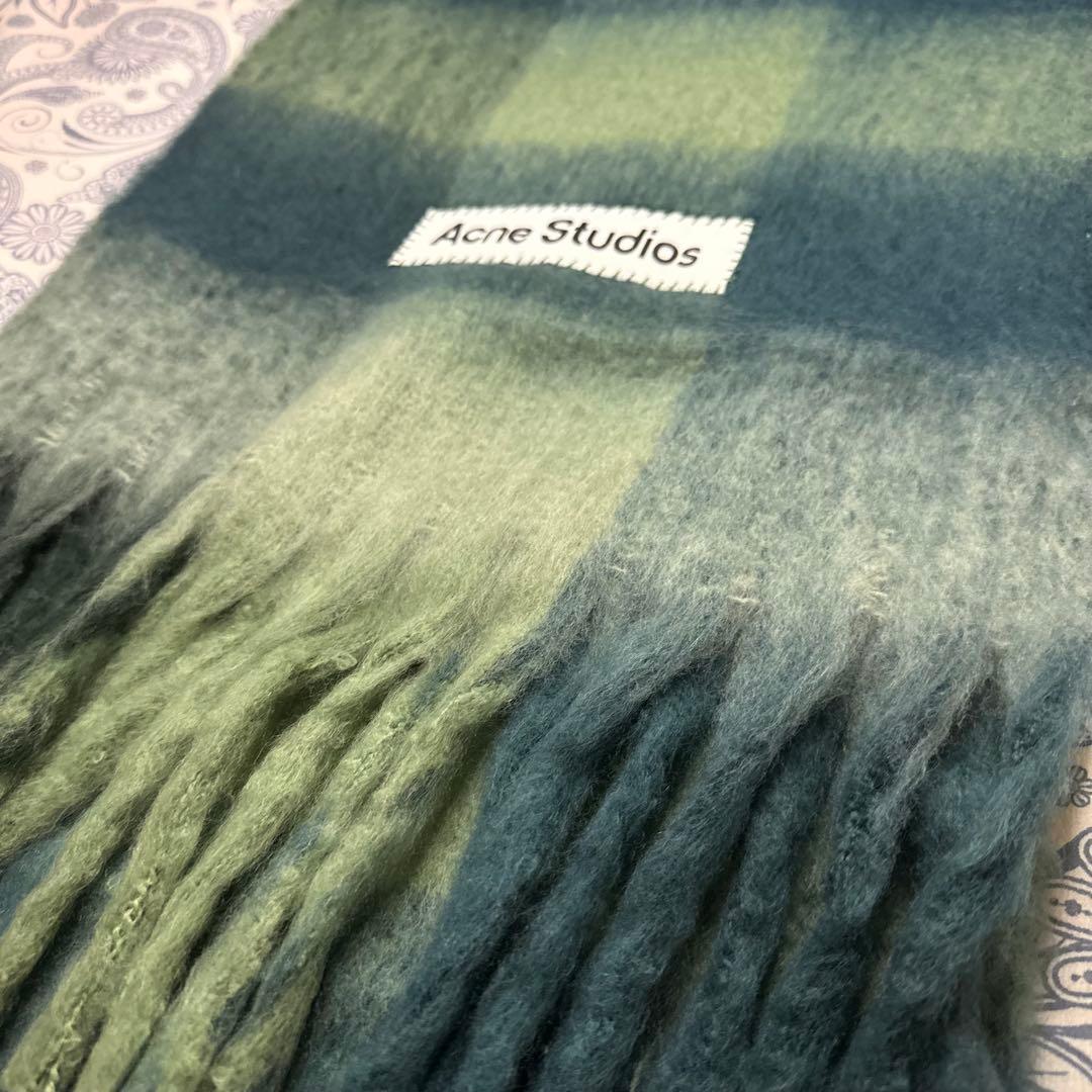 ACNE STUDIOS 新品未使用 モヘアチェック柄スカーフ　マフラー