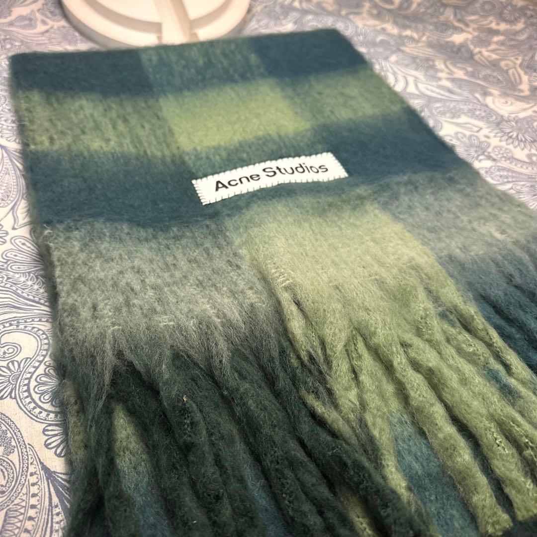 ACNE STUDIOS 新品未使用 モヘアチェック柄スカーフ　マフラー