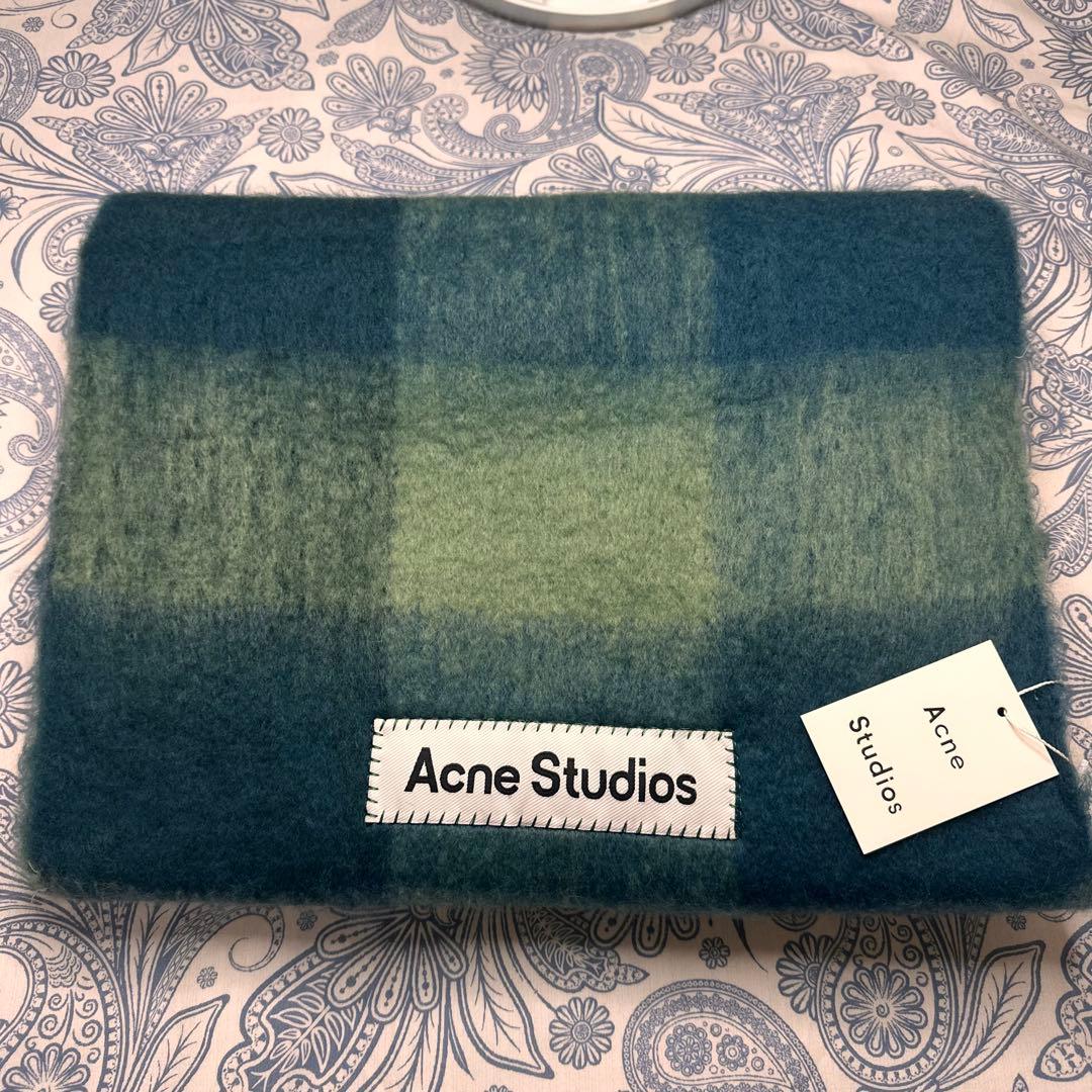 ACNE STUDIOS 新品未使用 モヘアチェック柄スカーフ　マフラー