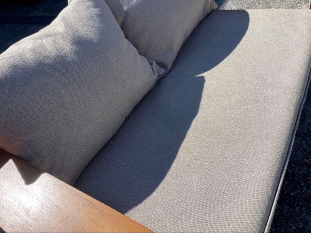 【むら】 ウニコ2人掛けソファブレスbreath チーク無垢材　無印