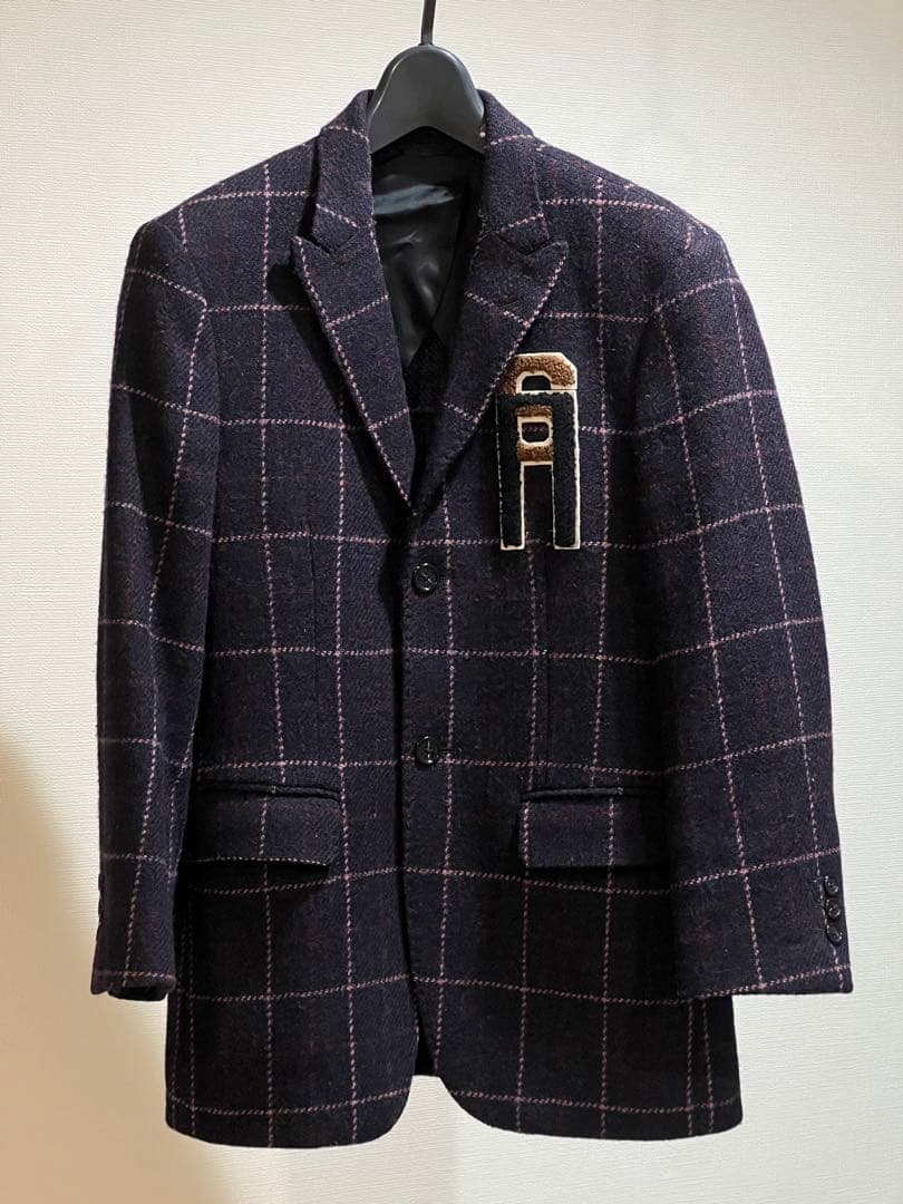 RAF SIMONS ラフシモンズ ツイード スクール ジャケット 44