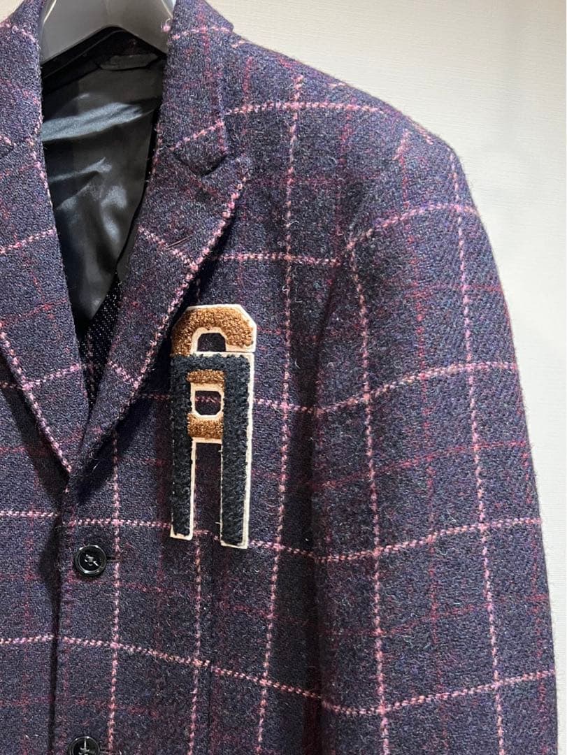 RAF SIMONS ラフシモンズ ツイード スクール ジャケット 44