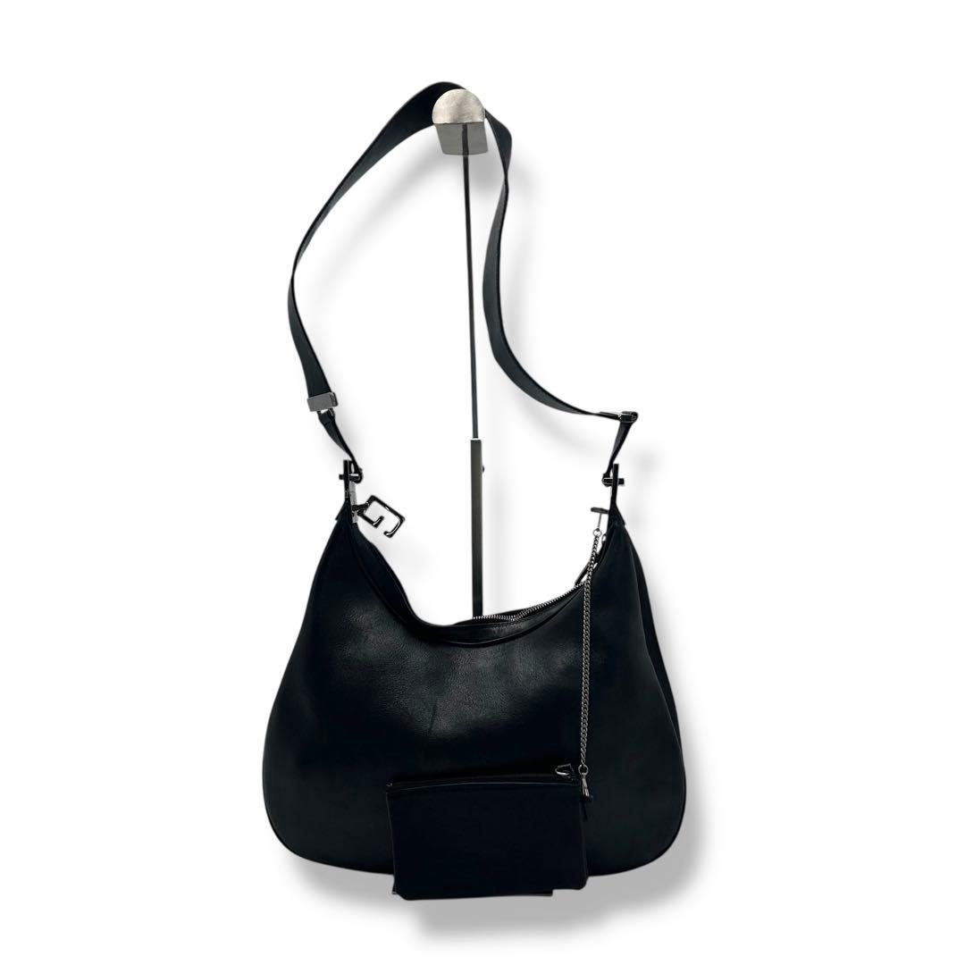 美品 GUCCI グッチ GG レザー バッグ ショルダー Vintage ロゴ