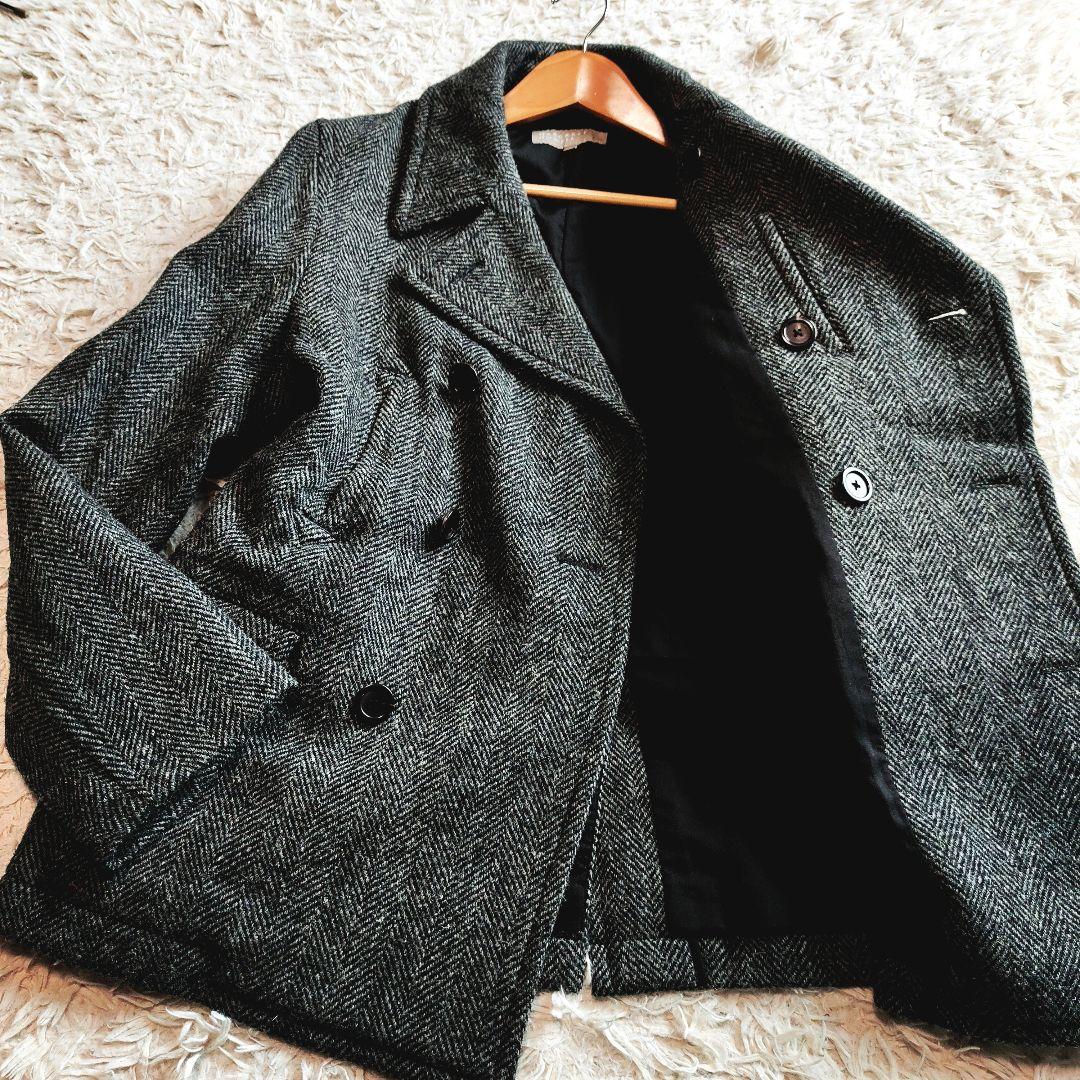 マーガレットハウエル ハリスツイード ジャケット ウール Lサイズ
