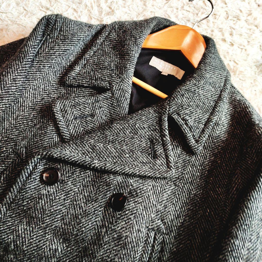 マーガレットハウエル ハリスツイード ジャケット ウール Lサイズ