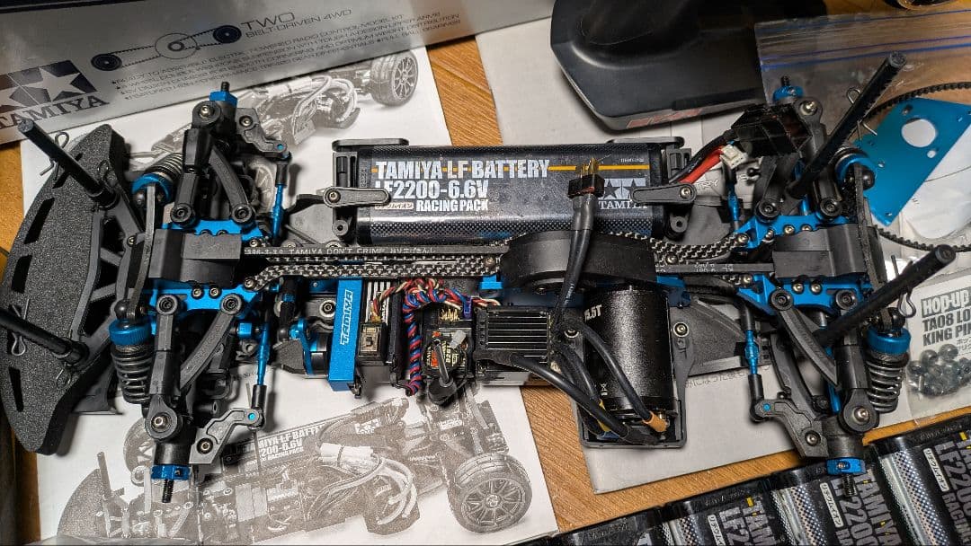 タミヤTA08 PRO シャーシキット + サンワMT44セット