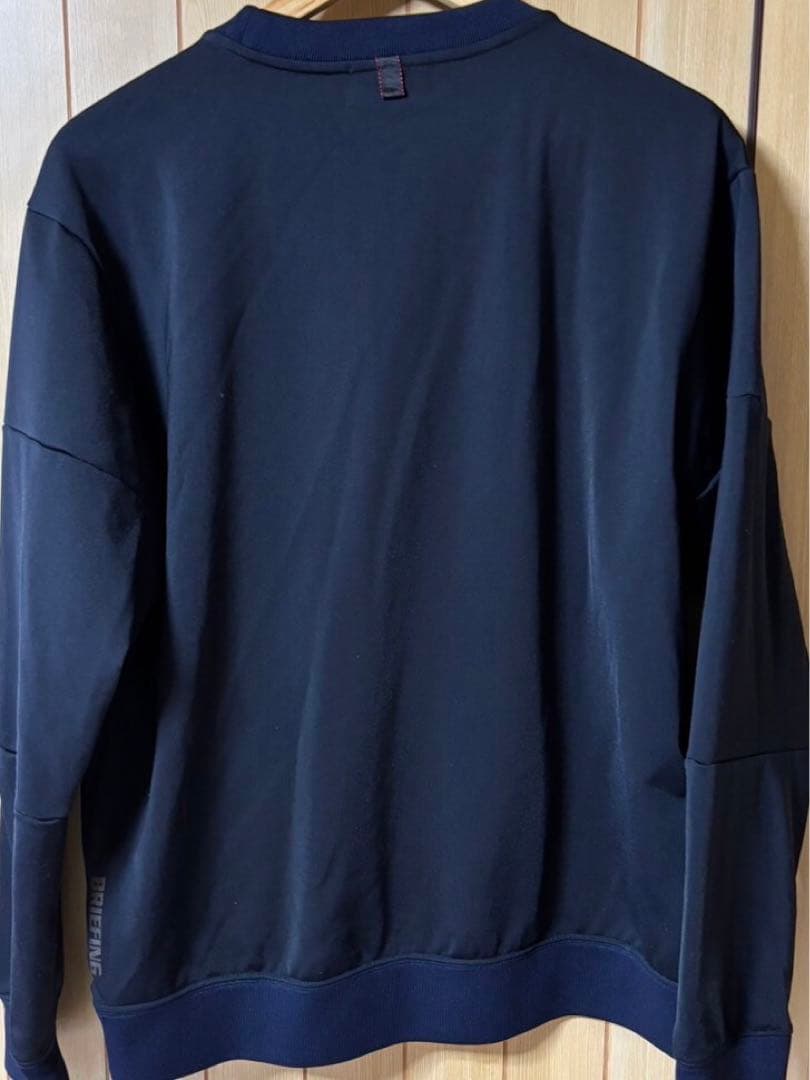 BRIEFING ブリーフィング クルーネック トレーナー L ネイビー