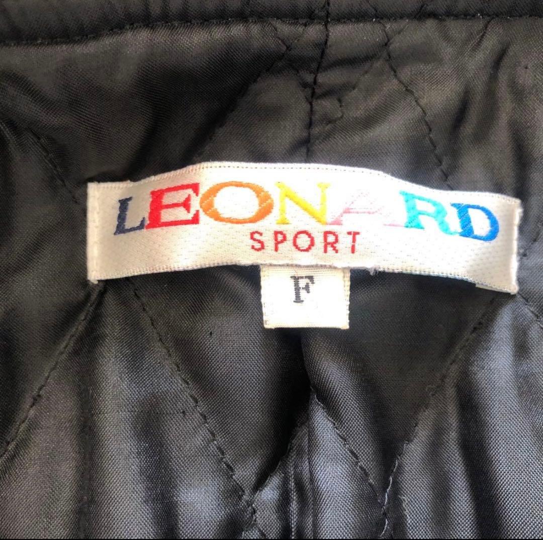 極美品レオナール LEONARD ロングコート ヒョウ柄レディースコート