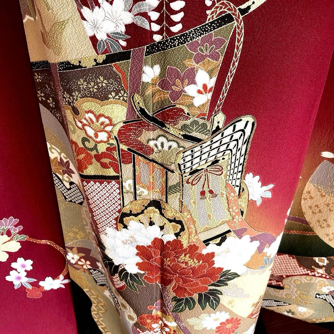 振袖フルセット　のしめ御所車友禅　成人式振袖　振袖　➕サイズ