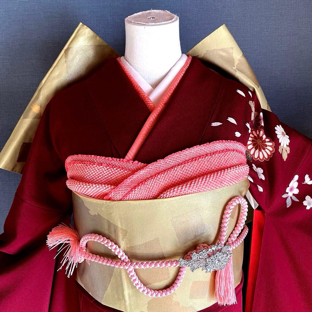 振袖フルセット　のしめ御所車友禅　成人式振袖　振袖　➕サイズ