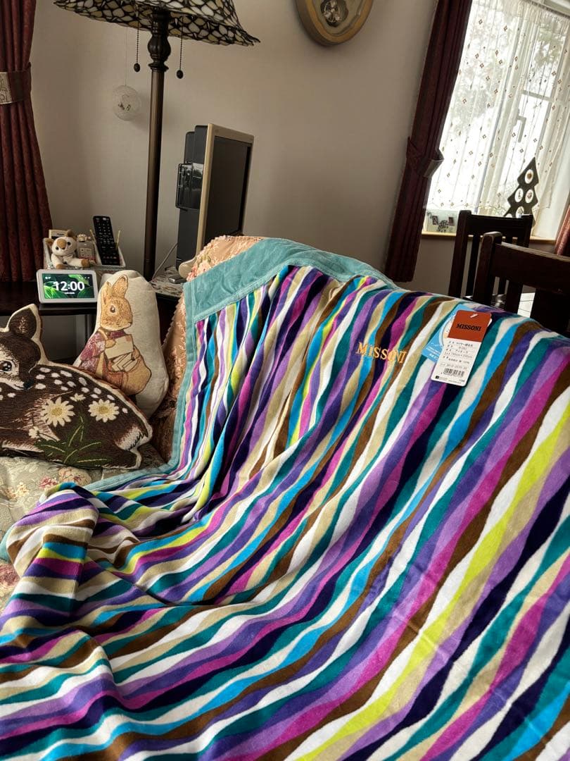 新品未使用 MISSON ２枚合わせ 綿毛布