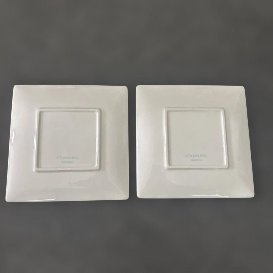 ティファニー プレート リボン 小 2枚